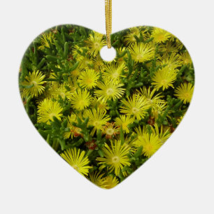 Golden Ice Pflanze Gelbe Blumen Keramik Ornament