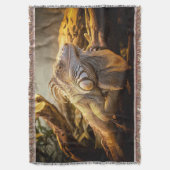 Golden Iguana Decke (Vorderseite Vertikal)