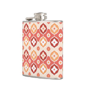 Golden-ikat-geometrisches Muster Flachmann (Links)