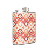 Golden-ikat-geometrisches Muster Flachmann (Rechts)