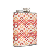 Golden-ikat-geometrisches Muster Flachmann (Rechts)