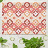 Golden-ikat-geometrisches Muster Küchentuch (Gefaltet)