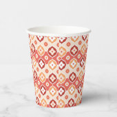 Golden Ikat geometrisches Muster Pappbecher (Rechts)