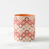 Golden-ikat-geometrisches Muster Tasse (Zentrum)