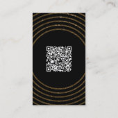 Golden Imitats Foil Kontur Circle Earring Display Visitenkarte (Rückseite)