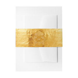 Golden Imitats Foil Wappen Monogram Wedding Einladungsbanderole