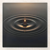 Golden Impact on Viscous Surface Glasuntersetzer (Vorderseite)