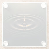 Golden Impact on Viscous Surface Glasuntersetzer (Rückseite)