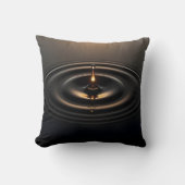 Golden Impact on Viscous Surface Kissen (Vorderseite)