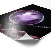 Golden in einer Blase Fotodruck (Ecke)