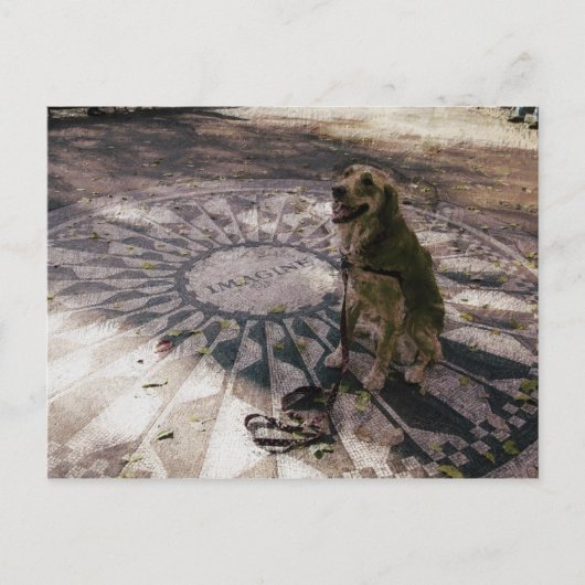 Golden in Strawberry Fields alias "Imagine" Postca Postkarte (Vorderseite)