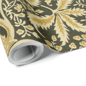 Golden Indian Pattern, William Morris Geschenkpapier (Rolleneckpunkt)