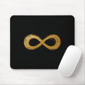 Golden Infinity Neurodiversity-Symbol - Autismus A Mousepad (Mit Mouse)