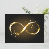 Golden Infinity Symbol Ankündigung (Stehend Vorderseite)