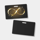 Golden Infinity Symbol Ausweis (Vorder- & Rückseite)