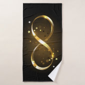Golden Infinity Symbol Badehandtuch (Badehandtuch)