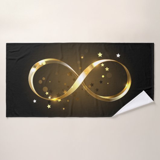 Golden Infinity Symbol Badehandtuch (Badehandtuch)