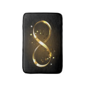 Golden Infinity Symbol Badematte (Vorderseite Vertikal)