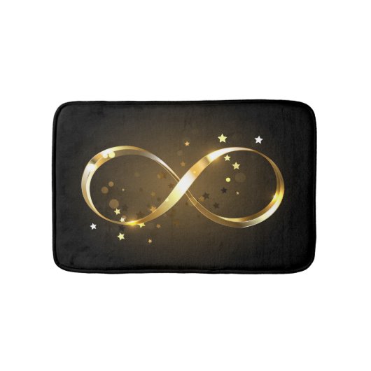 Golden Infinity Symbol Badematte (Vorderseite)
