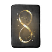 Golden Infinity Symbol Badematte (Vorderseite Vertikal)