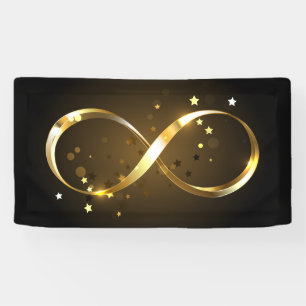 Golden Infinity Symbol Banner