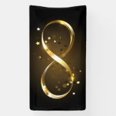 Golden Infinity Symbol Banner (Vertikal)