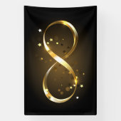 Golden Infinity Symbol Banner (Vertikal)