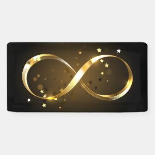 Golden Infinity Symbol Banner