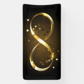 Golden Infinity Symbol Banner (Vertikal)