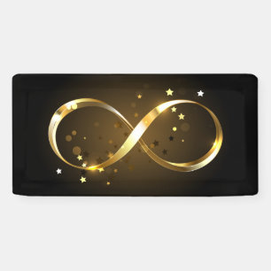 Golden Infinity Symbol Banner
