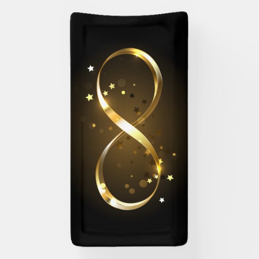 Golden Infinity Symbol Banner (Vertikal)