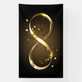 Golden Infinity Symbol Banner (Vertikal)
