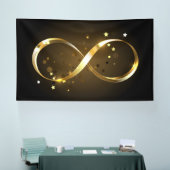 Golden Infinity Symbol Banner (Messe)