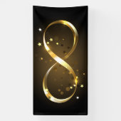 Golden Infinity Symbol Banner (Vertikal)