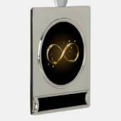 Golden Infinity Symbol Banner-Ornament Silber (Rechts)