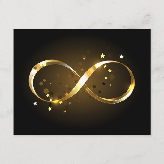 Golden Infinity Symbol Begleitkarte (Vorderseite)