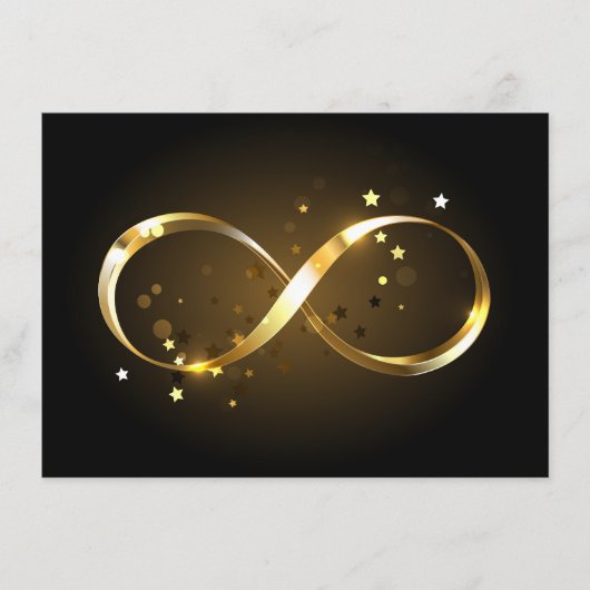 Golden Infinity Symbol Begleitkarte (Vorderseite)