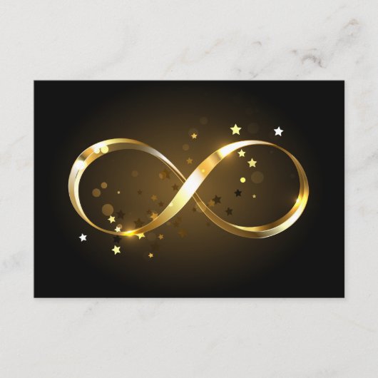 Golden Infinity Symbol Begleitkarte (Vorderseite)