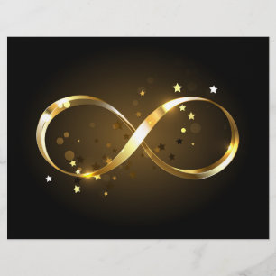 Golden Infinity Symbol Briefbogen