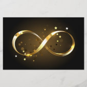 Golden Infinity Symbol Briefpapier (Vorderseite)