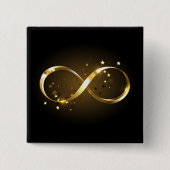Golden Infinity Symbol Button (Vorderseite)