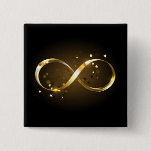 Golden Infinity Symbol Button