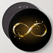 Golden Infinity Symbol Button (Vorne & Hinten)