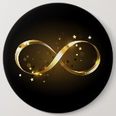 Golden Infinity Symbol Button (Vorderseite)