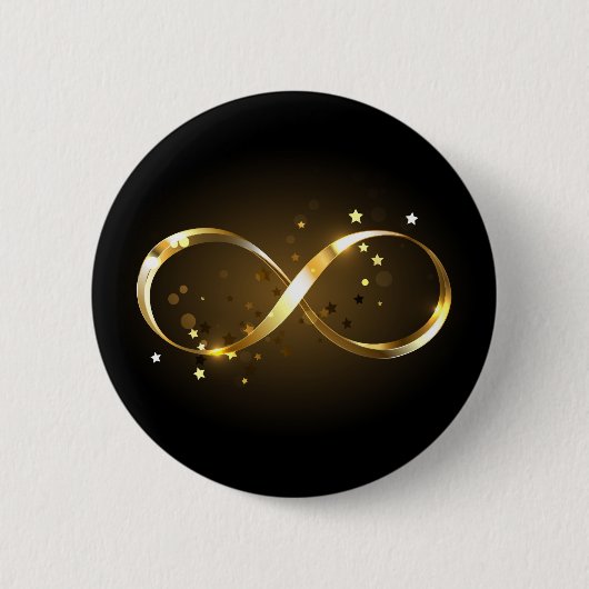 Golden Infinity Symbol Button (Vorderseite)
