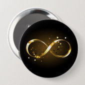Golden Infinity Symbol Button (Vorne & Hinten)