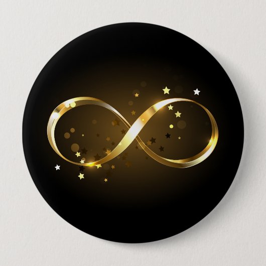 Golden Infinity Symbol Button (Vorderseite)