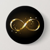 Golden Infinity Symbol Button (Vorderseite)