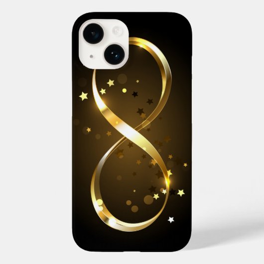 Golden Infinity Symbol Case-Mate iPhone Hülle (Rückseite)