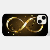Golden Infinity Symbol Case-Mate iPhone Hülle (Rückseite (Horizontal))